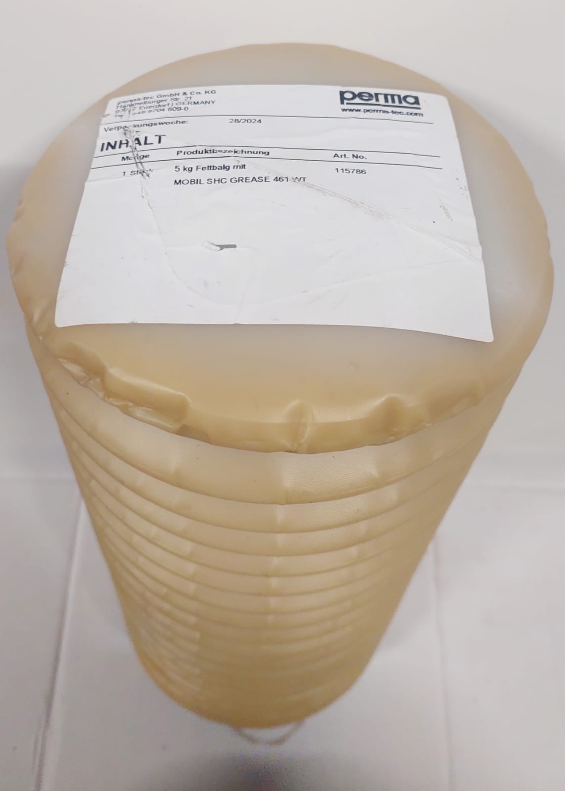 Perma Fettbalg 5kg, mit Mobil Grease SHC 461 WT