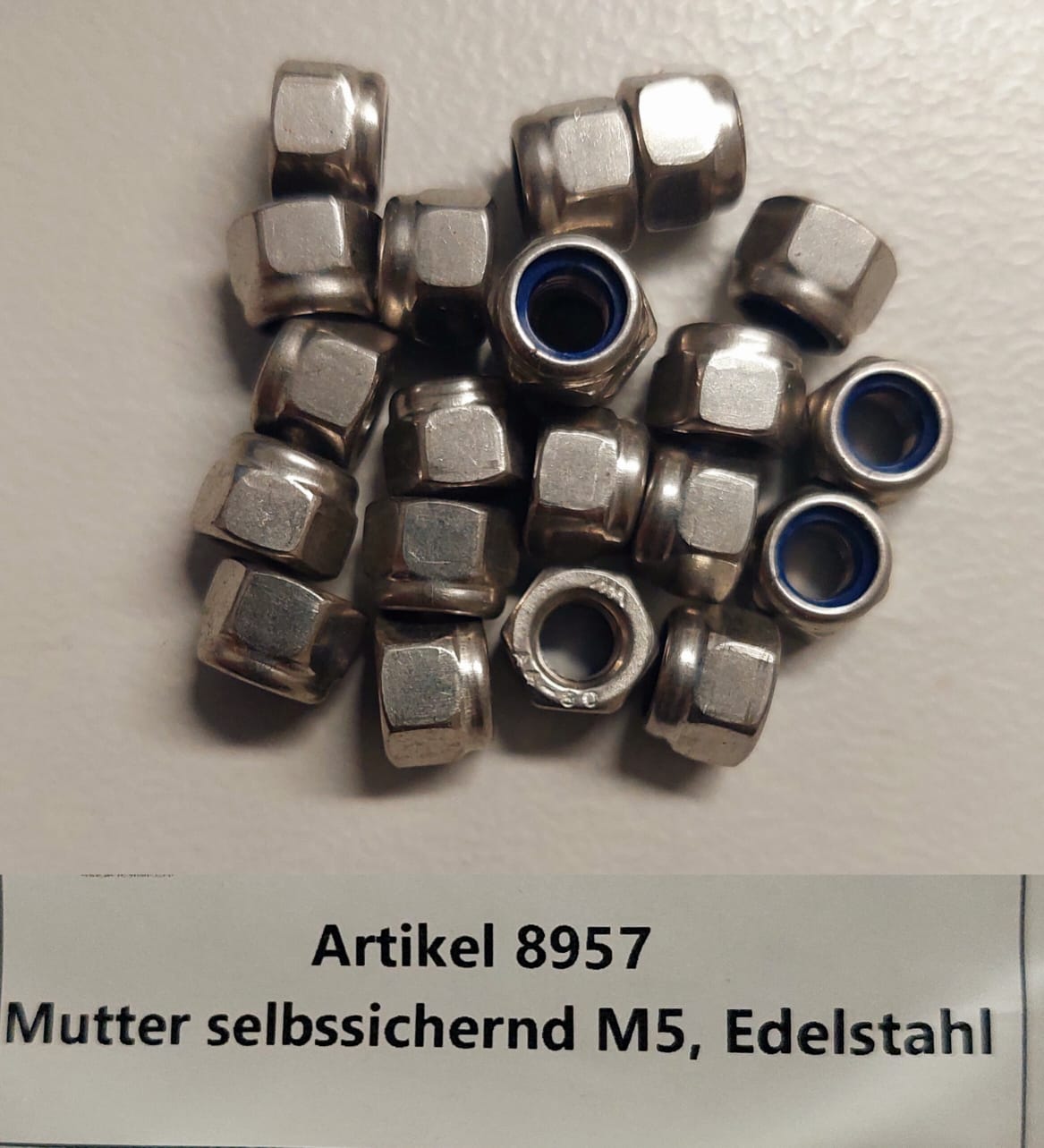 Sechskantmutter selbssichernd M5, Edelstahl